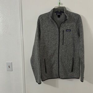 Patagonia Gray and Black Fleece Jacket